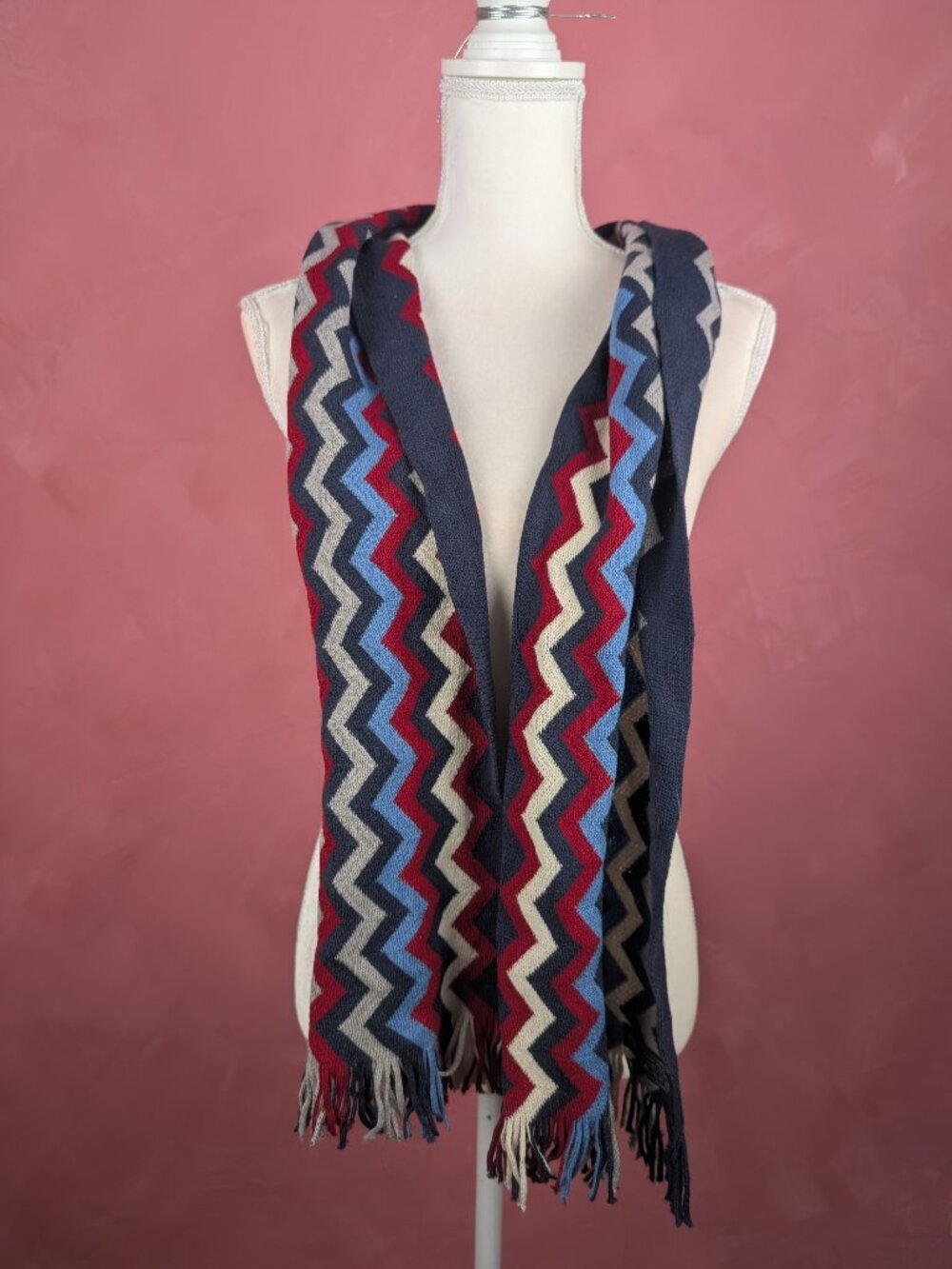 Wool chevron scarf